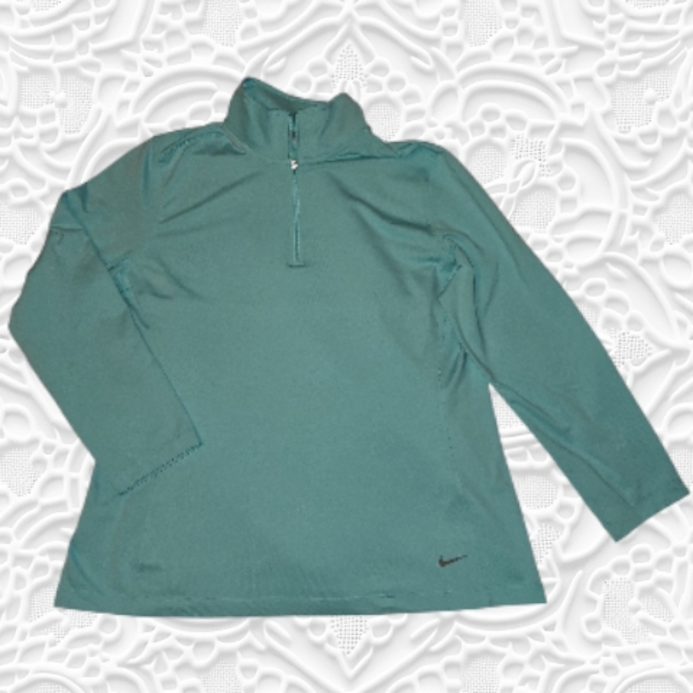 Nike Golf Women's Teal Quarter Sleeve Top